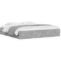 vidaXL Bedframe met lades bewerkt hout gerookt eikenkleurig 135x190 cm