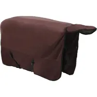 vidaXL Paardendeken Volledig Donkerbruin 165 cm Polyester Fleece