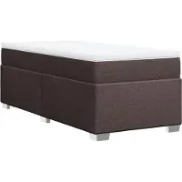 vidaXL Boxspring met matras stof blauw 180x200 cm