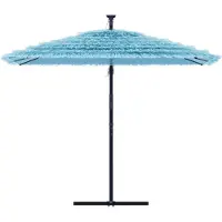 vidaXL Parasol met stalen paal 269x269x235 cm blauw