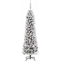 vidaXL Kunstkerstboom Wit 180 cm PVC en Metaal en Plastic