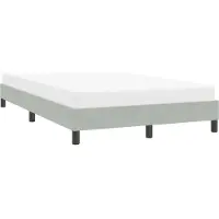 vidaXL Bedframe zonder matras 120x210 cm fluweel lichtgrijs