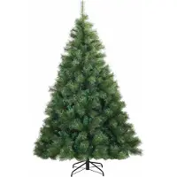 vidaXL Kunstmatige Hinged Kerstboom Groen 180 cm PVC, staal