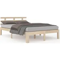 vidaXL Bedframe zonder matras massief hout 160x200 cm