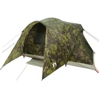 vidaXL Koepeltent 6-persoons waterdicht camouflage