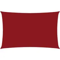 vidaXL Zonnescherm rechthoekig 2,5x5 m oxford stof rood