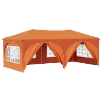 vidaXL Pop-up Feesttent 575 x 288 x 245 cm Oranje Oxford Stof