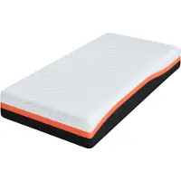 vidaXL Matras Wit en Zwart 80 x 160 cm Jacquard stof