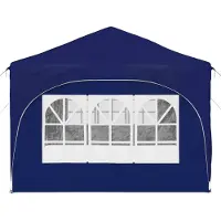 vidaXL Opklapbare feesttent 575 x 288 x 245 cm, blauw, Oxford-stof