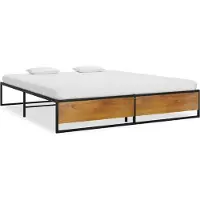 vidaXL Bedframe metaal zwart 200x200 cm