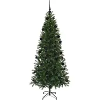 vidaXL Kunstkerstboom Groen 210 cm PE en PVC