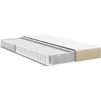 vidaXL Bedmatras met matras Saliegroen 120 x 200 cm Stof
