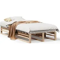 vidaXL Bedframe zonder matras massief grenenhout 90x190 cm
