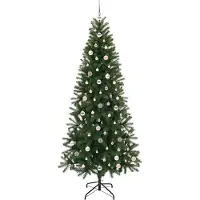 vidaXL - Kunstkerstboom - Groen - 240 - cm - PE - en - PVC