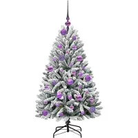 vidaXL Kunstkerstboom 120 cm 150 LED's Warmwit PVC en Staal