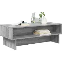 vidaXL Salontafel Grijs Sonoma 100 x 46 x 35 cm Bewerkt hout