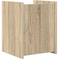 vidaXL Tijdschriftenrek Sonoma Eik 35 x 35 x 45 cm Bewerkt hout