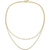 Elli - Halsketting - Ketting Set Dames Singapore Ketting 925 Sterling Zilver 45 cm -