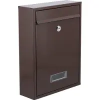 VOREL Serie - Brievenbus - 360x260x80mm - Bruin