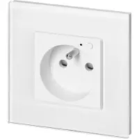 ORNO Tuya Smart Wi-Fi inbouwstopcontact, wit, model OR-SH-17205/W