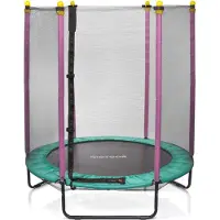 Meteor TRP-60 - Trampolines voor kinderen - 140 cm, mintgroen/roze