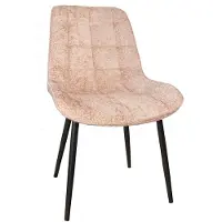 Lizzely Garden & Living Eetkamerstoel De Vince taupe chenille eetstoel