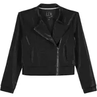 LEVV Meisjes biker jack - Fredi - Zwart