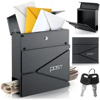 Super Merchant Brievenbus 37x37x10,5 cm antraciet HM-862