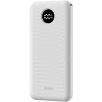 Wiwu Powerbank 10000mAh - Type-C en USB-A ingang - Digital display - Wit