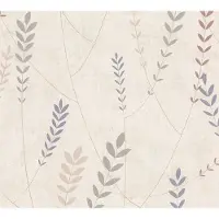 A.S. Création TAKJES EN BLADEREN BEHANG | Grafisch - Beige Blauw Grijs - Nordic Feeling