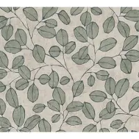 A.S. Création BLADEREN BEHANG | Modern - Grijs Groen - Nordic Feeling