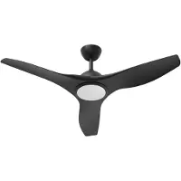BES LED Plafondventilator met Lamp - Brinton Vivid - Aanpasbare Lichtkleur 3000K-4000K-6500K - Afstandsbediening - Zwart