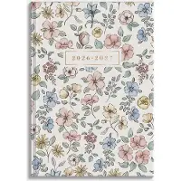 De Hobbit Hobbit - Mini Agenda 2026-2027 - Zakagenda A7 (7,5 x 10,5 cm) - 1 week op 2 pagina's - Harde kaft - Kleine agenda - Kleine bloemetjes
