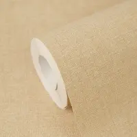 A.S. Création LICHT GLANZEND GEMÊLEERD BEHANG | Textiellook - Beige Bruin Geel - Cuba II