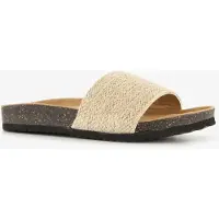 Scapino Dames bio slippers beige maat 38