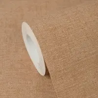 A.S. Création LICHT GLANZEND GEMÊLEERD BEHANG | Textiellook - Bruin Oranje - Cuba II