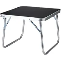 Redcliffs Camping tafel - aluminium - lichtgewicht - grijs/zilver - 40 x 40 x 30 cm - lage tafel - salontafel - strand