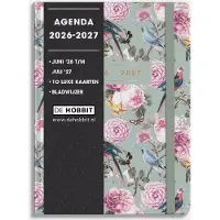 De Hobbit Hobbit - Soft Pocket Agenda 2026-2027 - Agenda A6 (14 x 10,5 cm) - A6 agenda met zachte kaft - 1 week op 2 pagina's - Romantisch