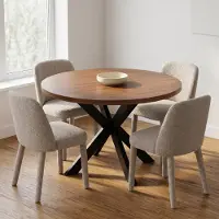 Giga Meubel Eettafel Vancouver Walnoot Rond 120cm