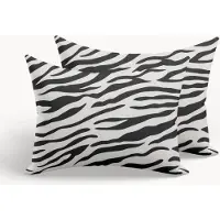 HappyBed Kussenslopen Zebra 80x80 cm - Kussensloop set 2 stuks - 100% Microvezel - Ultieme slaapcomfort