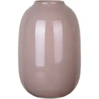 Mega Collections Bloemenvaas Oval Beauty - taupe - glas - D19 x H30 cm