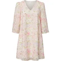 Y.A.S Jurk 'YASLeanna' lichtblauw / groen / rosa / offwhite