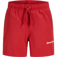 Jack & Jones JUNIOR zwemshort rood Jongens Polyester - maat 152