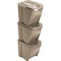 Keden 39x29x45 Cm Stapelbare Afvalbakken 3 Eenheden