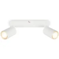 Briloner Tib - Plafondspot - 2172026 - Draaibaar - Aan/Uit via wandschakelaar - 15,5 x 5,5 x 25,5 cm - Wit