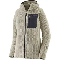 Patagonia - Dames fleeces - W's R1 Air Full-Zip Hoody Wool White voor Dames - Maat M - Wit