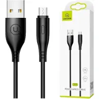 Usams U18 - MicroUSB Kabel - 1m - Snel Opladen - Zwart