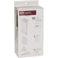 Sebo 6198er boîte avec 10 sacs filtrants 3 couches, 1 filtre hospital-grade-et 1 micro-filtre pour airbelt c2/ c2.1/ c3/ c3.1