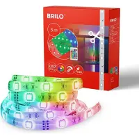 Briloner Leuchten USB - LED strips - 2308150 - RGB kleuren - lichtstanden - inkortbaar - incl. afstandsbediening - 500 x 10 cm (LxB)