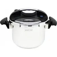 Royalty Line PS4L Snelkookpan Inductie - 4 Liter / Ø 24cm - Snelkookpannen Voor Alle Warmtebronnen - Pressure Cooker - Instant koken - Eenhandig Mechanisme - RVS